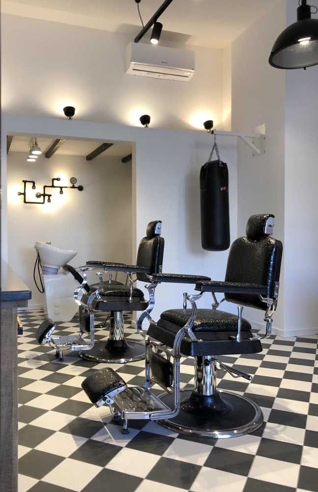 Interior da Barbearia